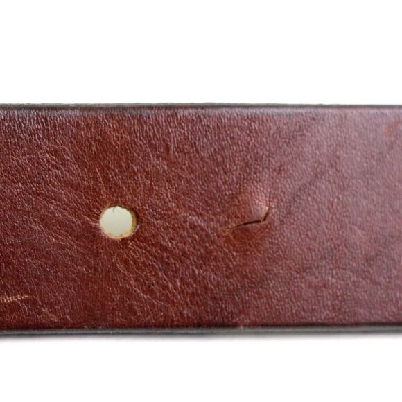 Old Navy BROWN GENUINE LEATHER 1 1/8"Wd DRESS CASUAL WOMEN'S BELT Size L (C79 - Picture 13 of 14